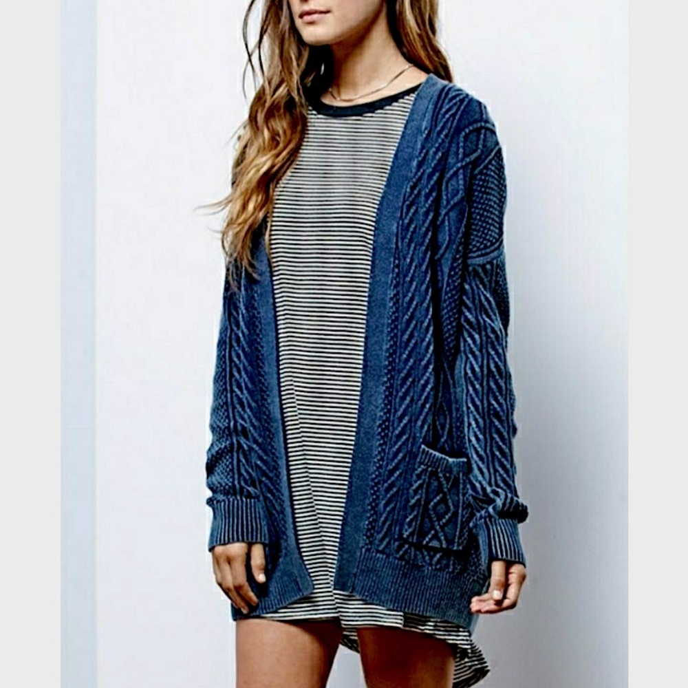 PacSun Blue Cardigan